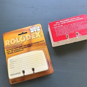 Rolodex vintage refill cards
